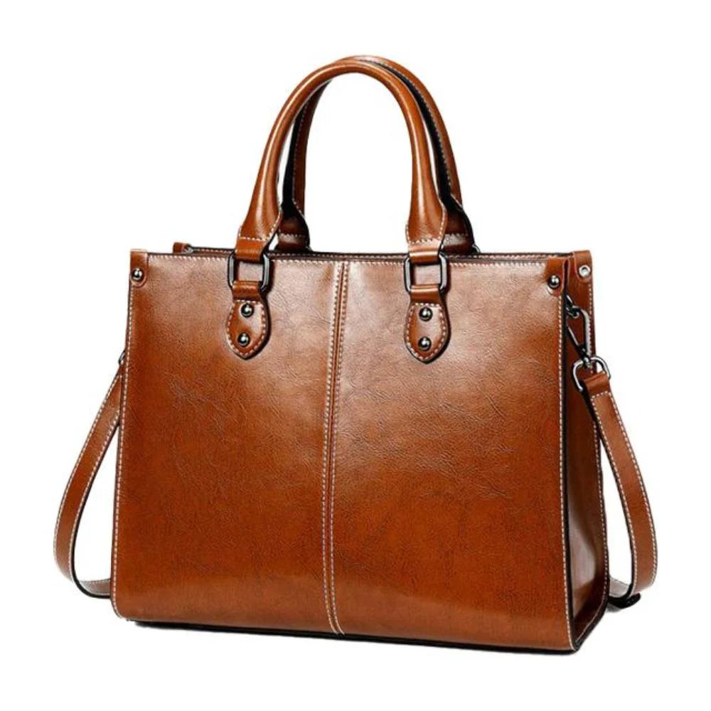 Urban Grace Tote | Classic & Functional Leather Bag
