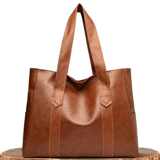 Clara’s Refined Grace | Leather Tote