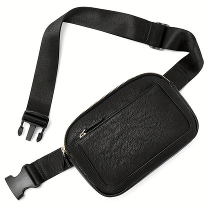Luxe Leather Crossbody Pack | Sporty Elegance