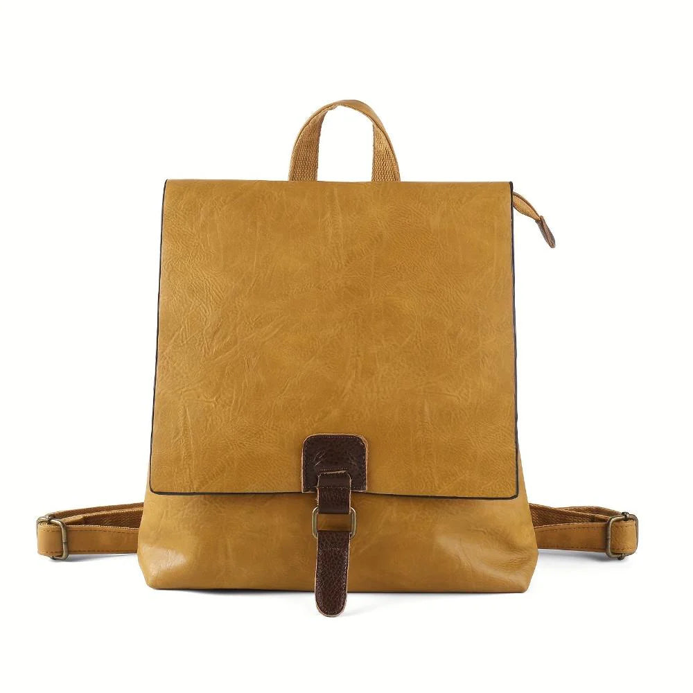 Aria Vintage Leather Backpack | Timeless Retro Charm