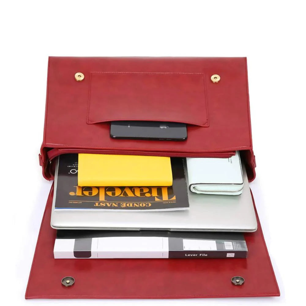 Grace Leather Satchel | Elegant Bow-Tie Charm