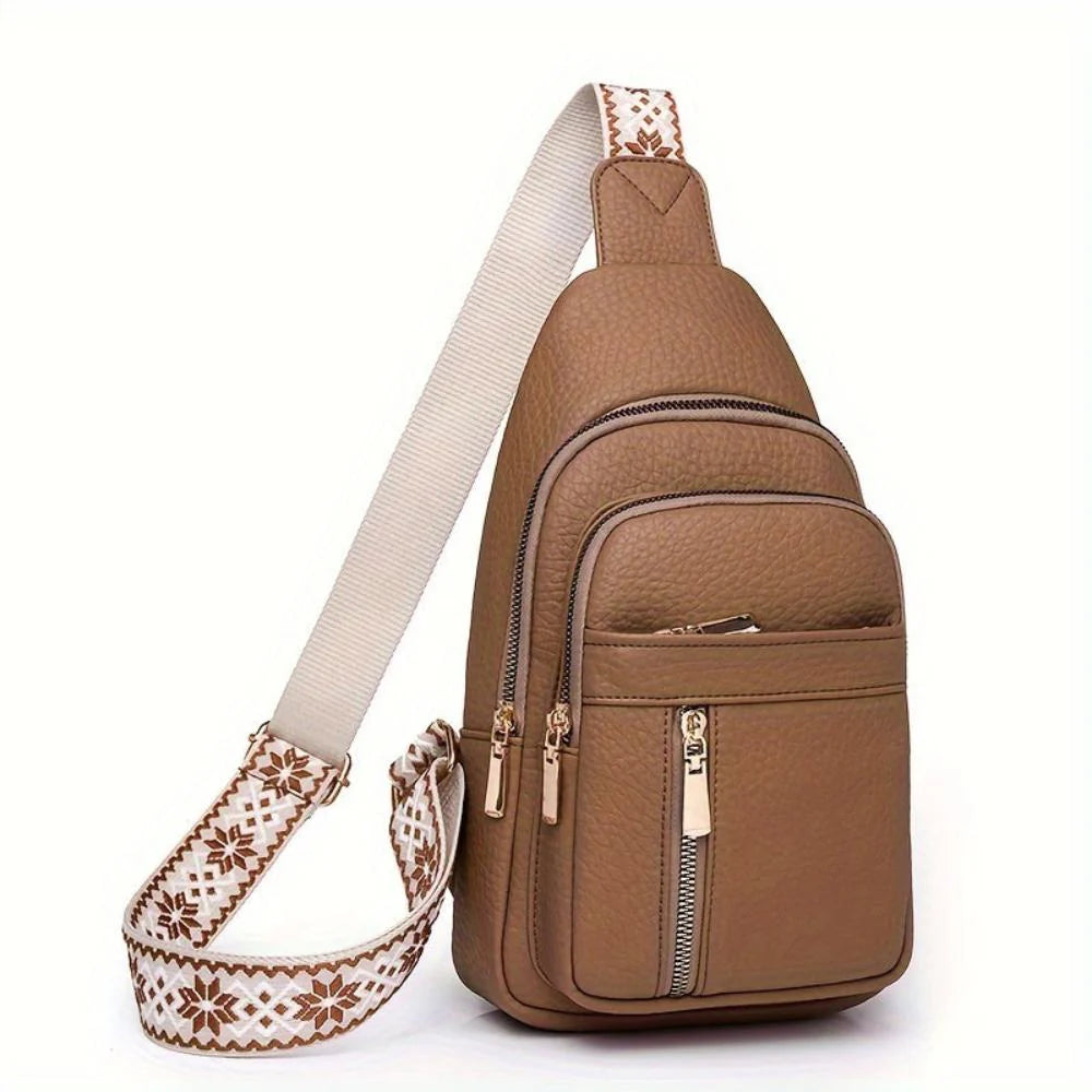Hazel Vintage Crossbody Chest Bag | Everyday Companion