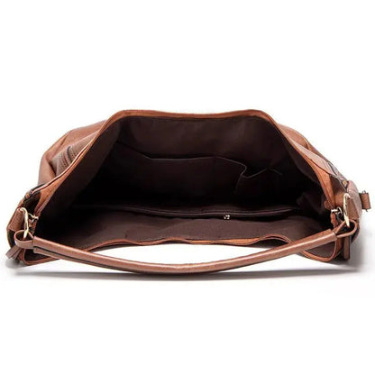 Elara Vintage Leather Shoulder Bag | Timeless Charm