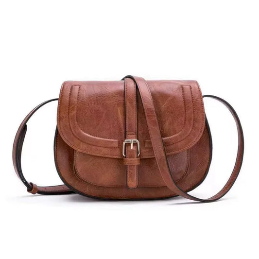 Ava Classic Saddle Crossbody Bag | Effortless Style & Elegance