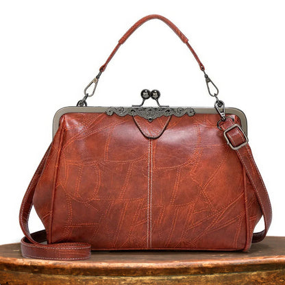 Emilia’s Timeless Treasure | Vintage Leather Frame Bag