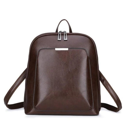 Classic Luxe Backpack | Double-Zip Leather Design
