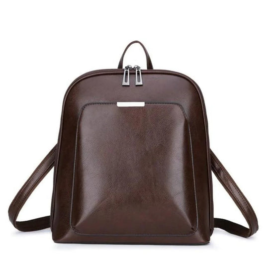 Classic Luxe Backpack | Double-Zip Leather Design