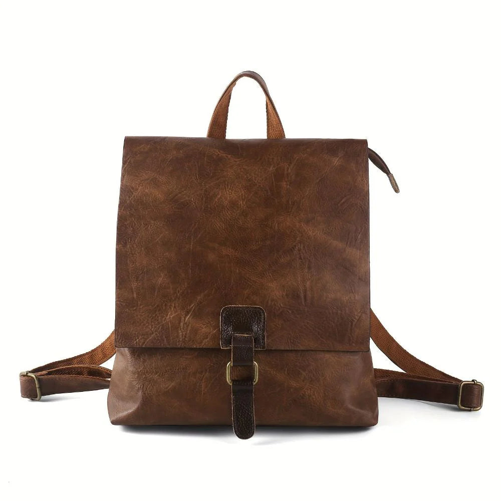 Aria Vintage Leather Backpack | Timeless Retro Charm