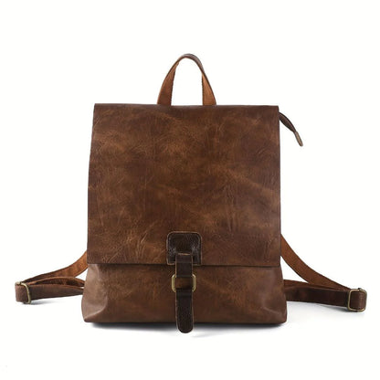 Aria Vintage Leather Backpack | Timeless Retro Charm
