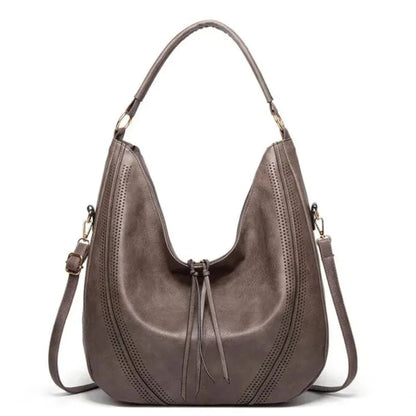 Elara Vintage Leather Shoulder Bag | Timeless Charm