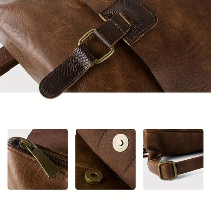 Aria Vintage Leather Backpack | Timeless Retro Charm