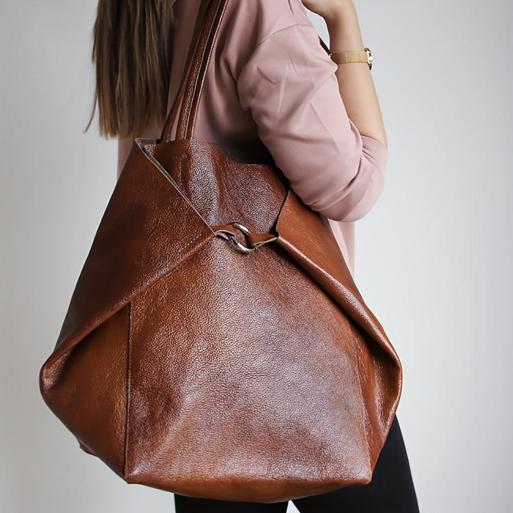 Olivia Luxe Leather | Tote & Pouch Set