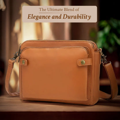 Tessa’s Golden Era | Elegant Leather Companion Bag
