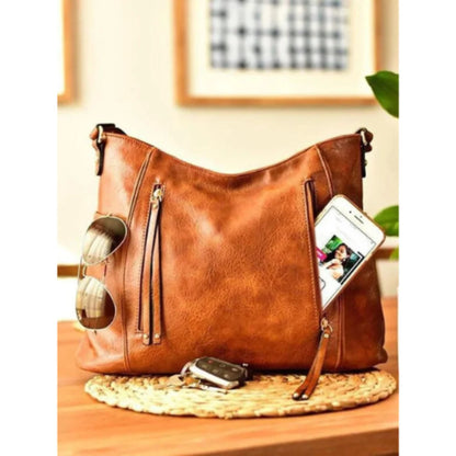Emma's Classic Tan | Leather Shoulder Bag