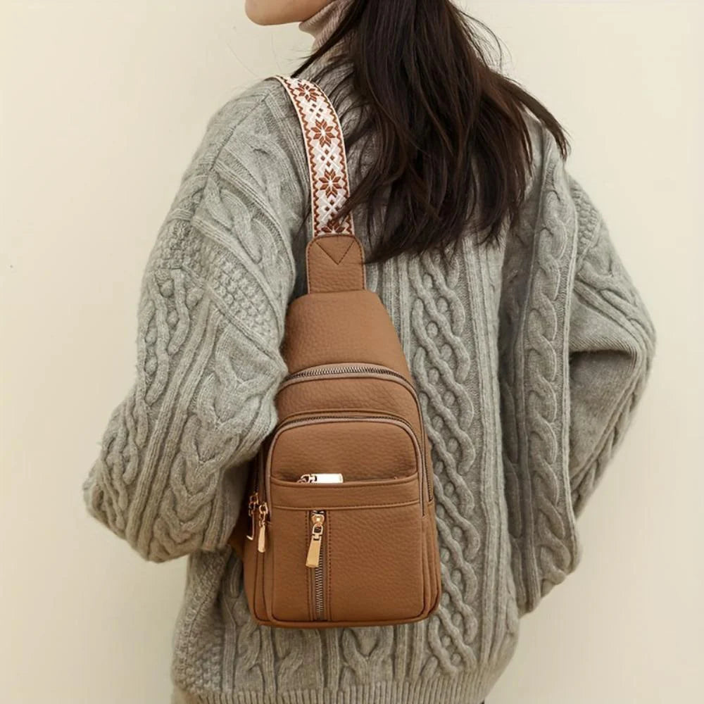Hazel Vintage Crossbody Chest Bag | Everyday Companion