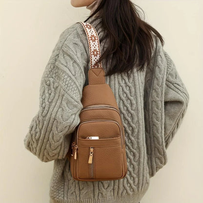 Hazel Vintage Crossbody Chest Bag | Everyday Companion