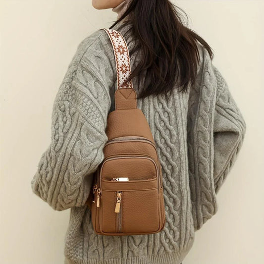 Hazel Vintage Crossbody Chest Bag | Everyday Companion