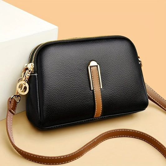 Naomi’s Midnight Muse | Litchi Embossed Crossbody Bag