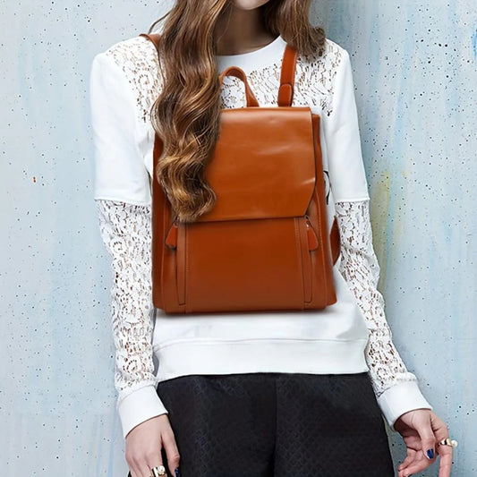 Vintage Luxe Leather Backpack | Timeless Style