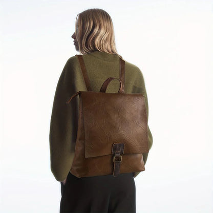 Aria Vintage Leather Backpack | Timeless Retro Charm