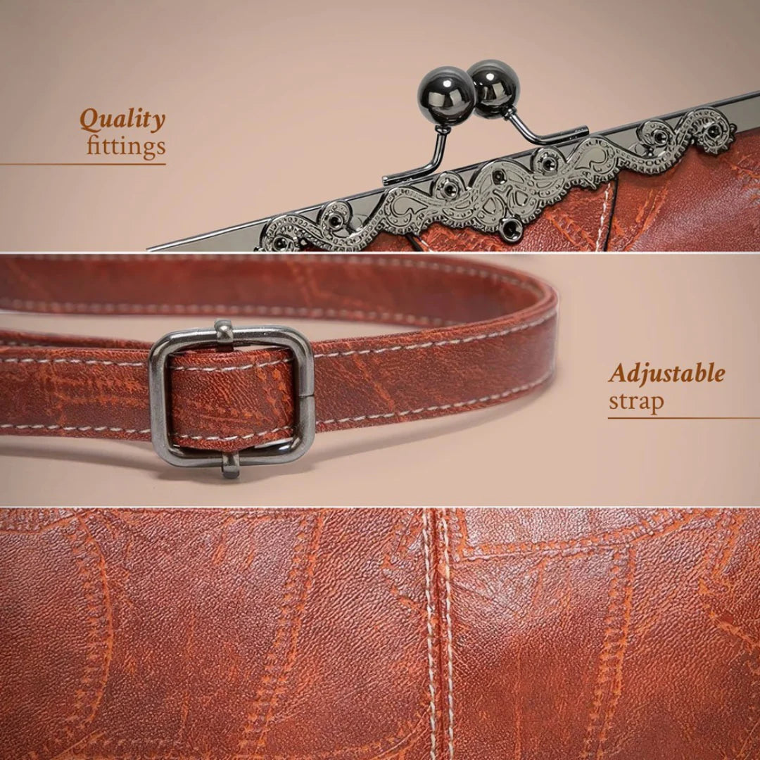 Emilia’s Timeless Treasure | Vintage Leather Frame Bag