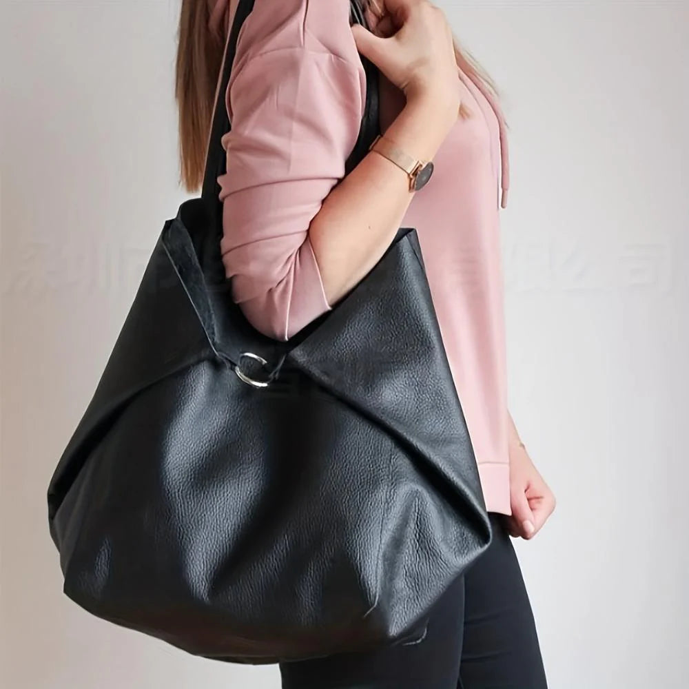 Olivia Luxe Leather | Tote & Pouch Set