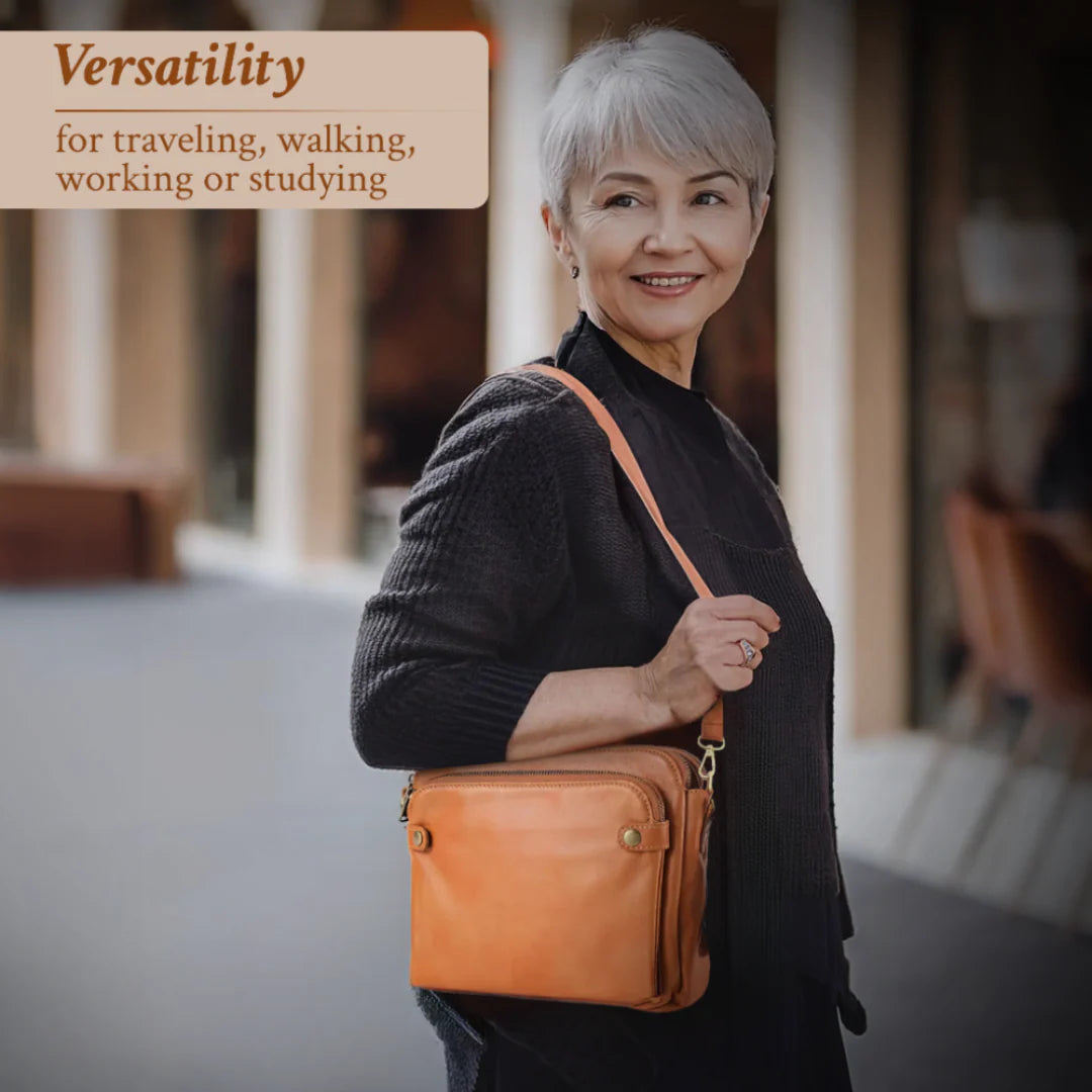 Tessa’s Golden Era | Elegant Leather Companion Bag