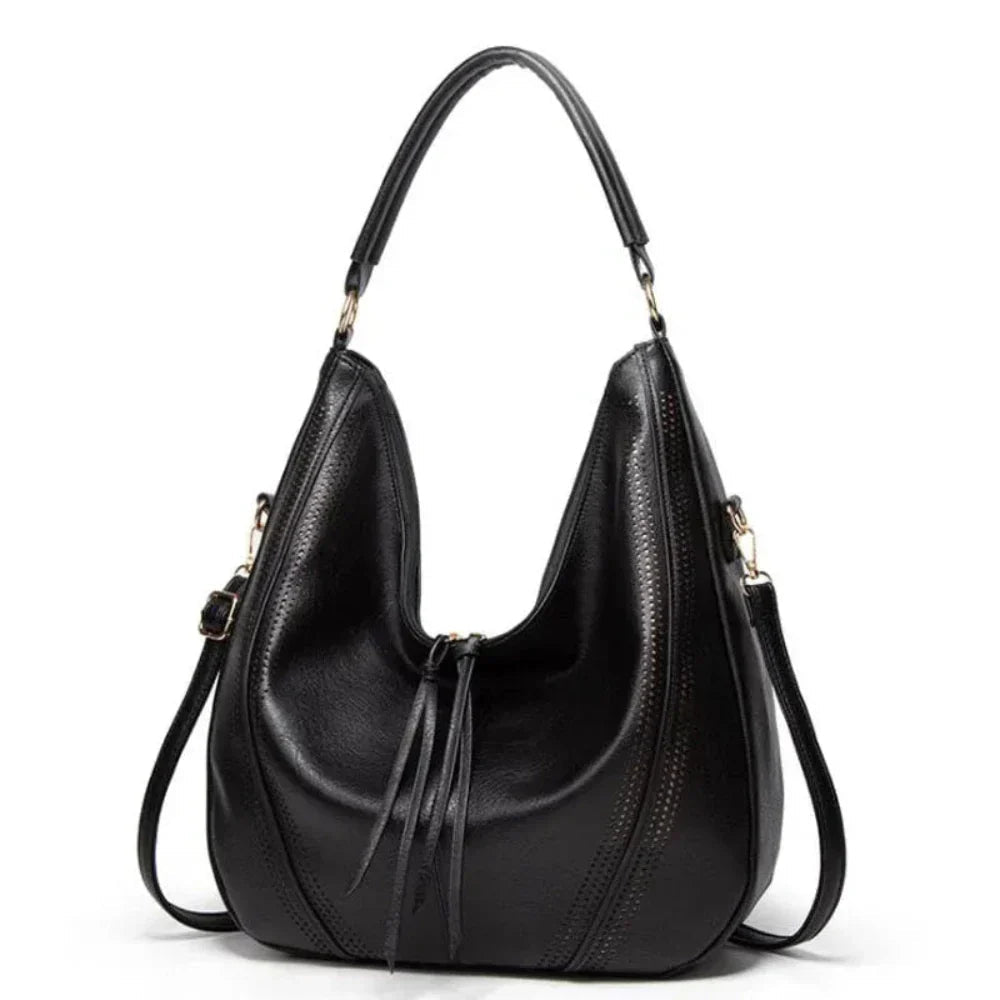 Elara Vintage Leather Shoulder Bag | Timeless Charm