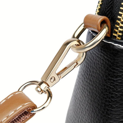 Naomi’s Midnight Muse | Litchi Embossed Crossbody Bag