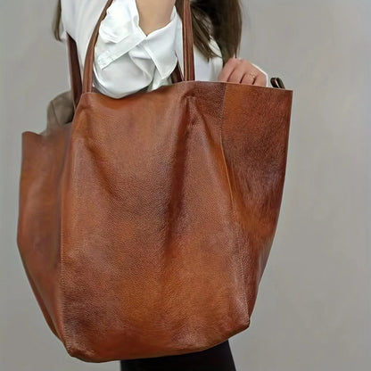Olivia Luxe Leather | Tote & Pouch Set