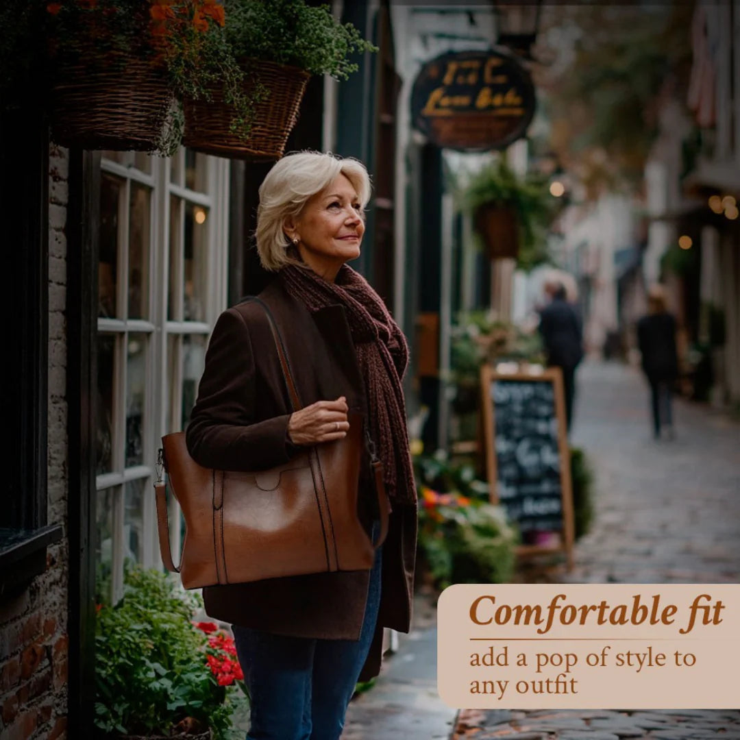 Lena’s Timeless Essence | Elegant Shoulder Tote