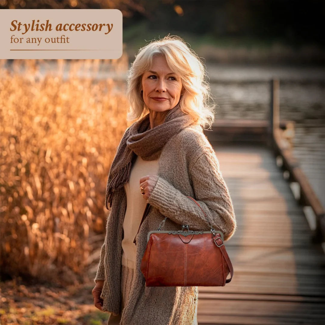 Emilia’s Timeless Treasure | Vintage Leather Frame Bag