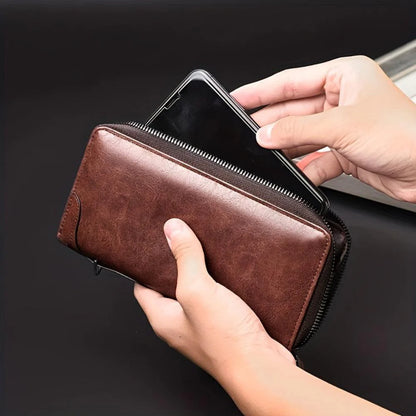 Holden Executive Zip Clutch | Leather Wallet
