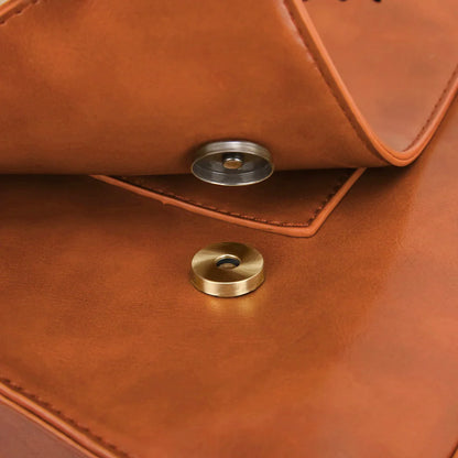 Grace Leather Satchel | Elegant Bow-Tie Charm
