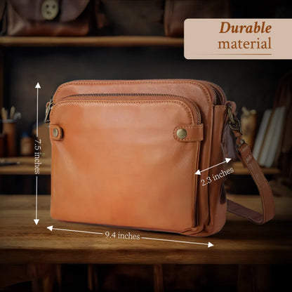 Tessa’s Golden Era | Elegant Leather Companion Bag