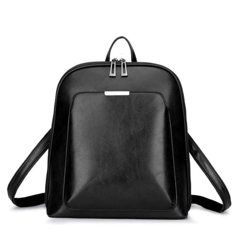 Classic Luxe Backpack | Double-Zip Leather Design