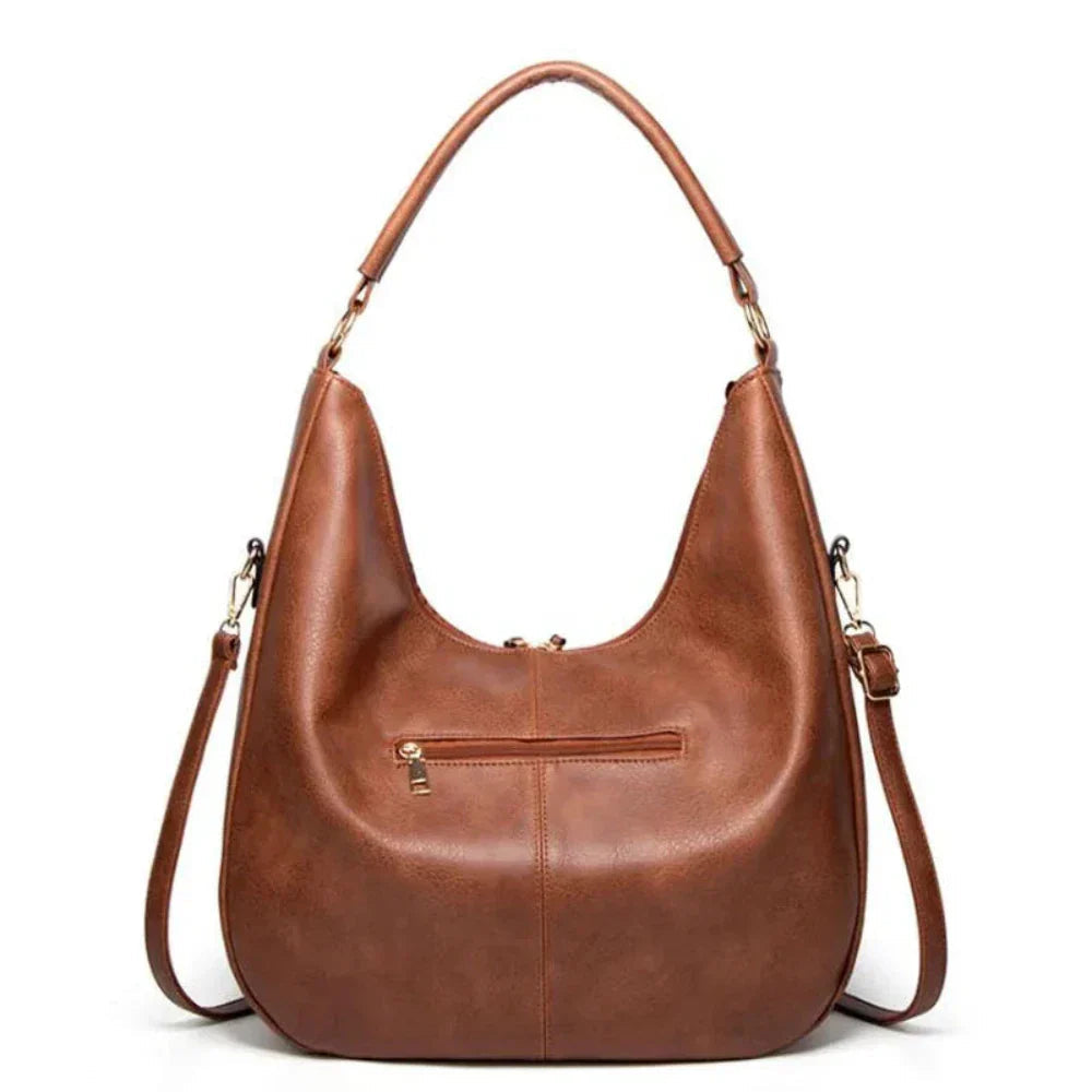 Elara Vintage Leather Shoulder Bag | Timeless Charm