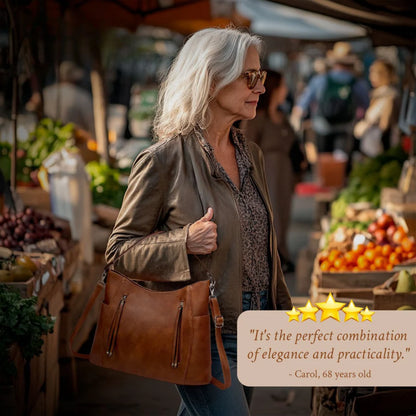 Blanche Luxe | Leather Shoulder Bag