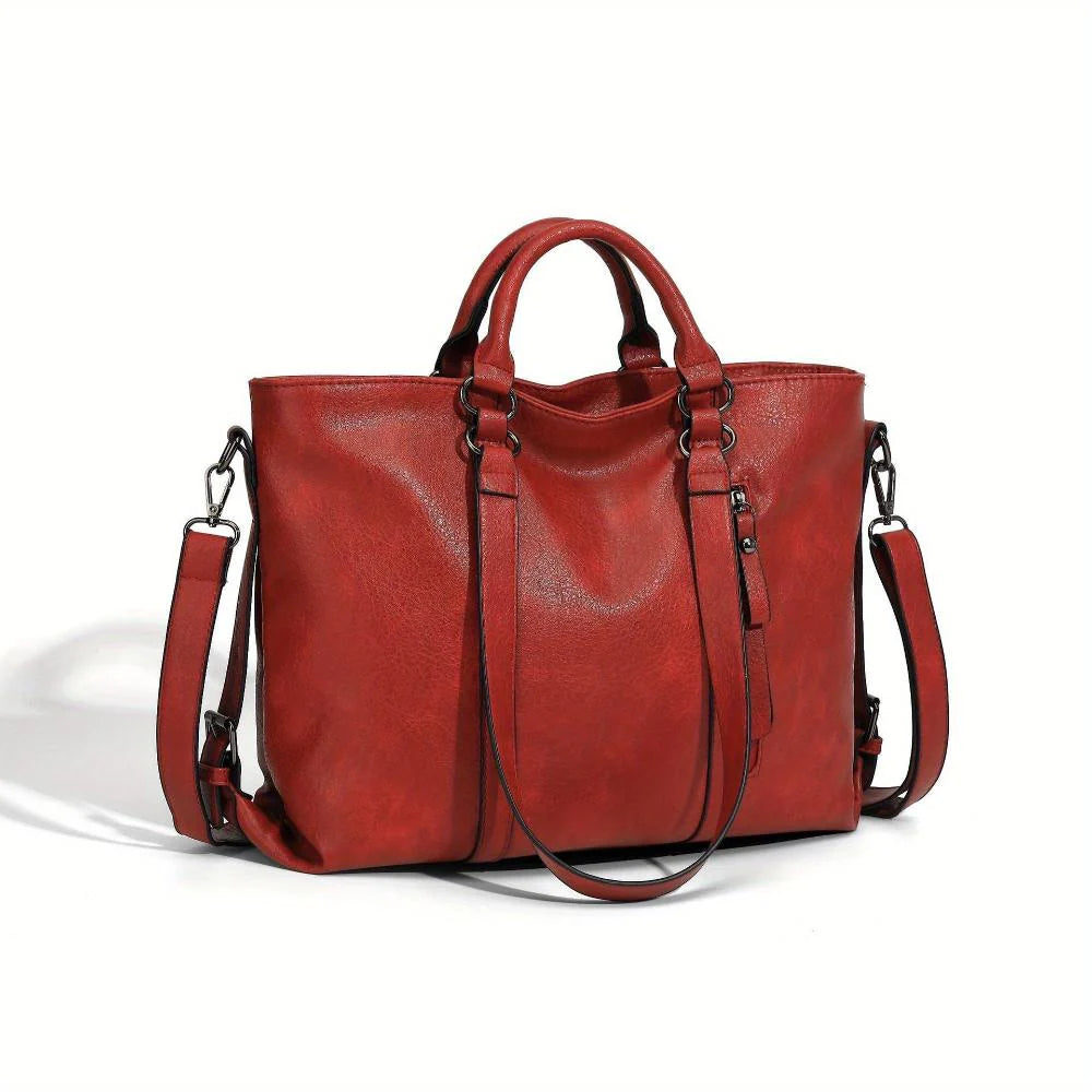Avery’s Classic Elegance | Timeless Leather Tote