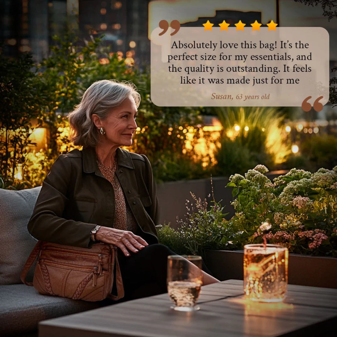 Mara’s Urban Muse | Textured Leather Shoulder Bag