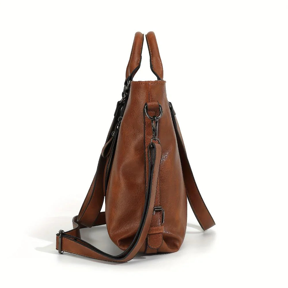 Avery’s Classic Elegance | Timeless Leather Tote