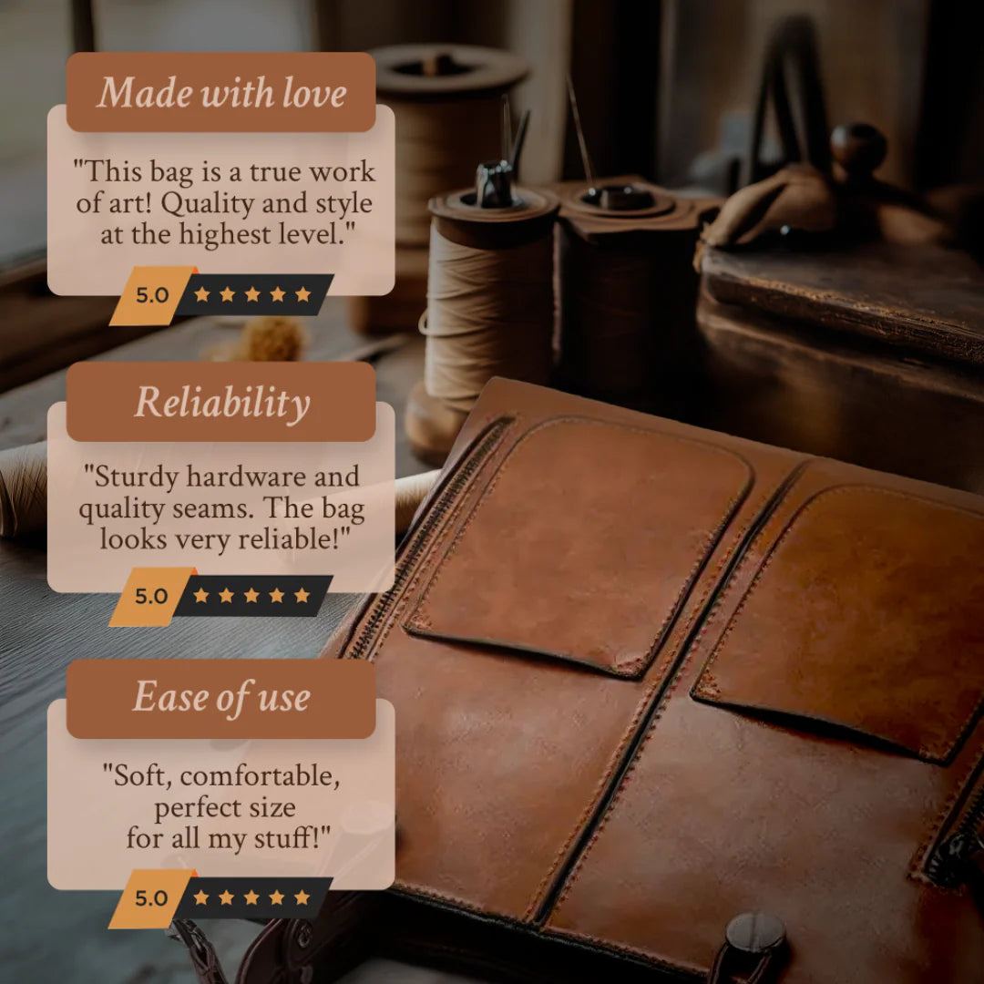 Elena’s Timeless Poise | Leather Shoulder Bag