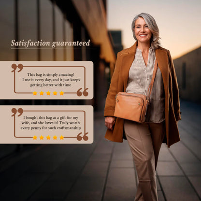 Tessa’s Golden Era | Elegant Leather Companion Bag